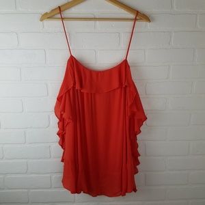 Free People Intimately Free Red/Orange Tank Top